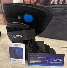 United Ortho Short Air Cam Walker Fracture Boot, Medium, Black New Open Box