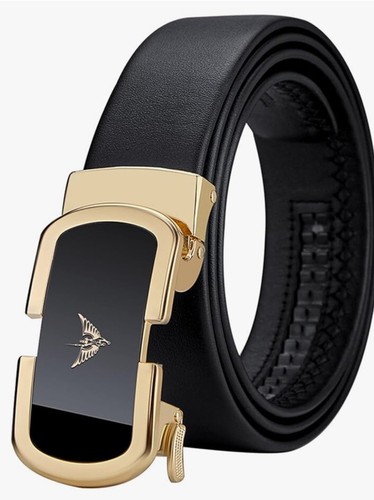 VANNANBA Men's Ratchet Belt - Automatic Buckle Leather Belt With Gift Box, Adjustable 28-46 Inch Waist - View #10