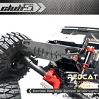 Stainless Steel Rear Bumper w/ LED Lights ( 6V ) for Redcat Ascent / Fusion
