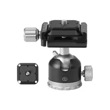 Rotating Panoramic Ball Head Tripod Head 360°with 1/4 Screw Quick Release P