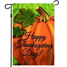 Garden Flag Thanksgiving Fall Decoration Pumpkins 12"x18" By G128