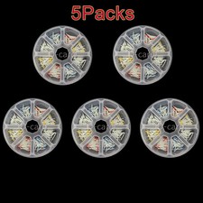 200pcs Dental Glass Fiber Posts Teeth Restorative Screw Straight Endo Post Set