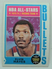 1974-75 Topps Basketball #30 Elvin Hayes  Bullets NRMINT - 