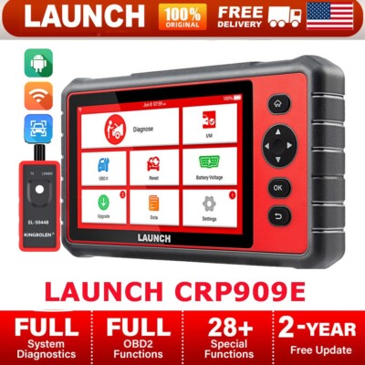LAUNCH X431 CRP909E PRO OBD2 Car Scanner All System Diagnostic Tool Key Coding