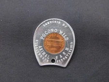 Pocono Wild Animal Farm Encased Coin 1977 Lincoln Cent Stroudsburg, Pennsylvania