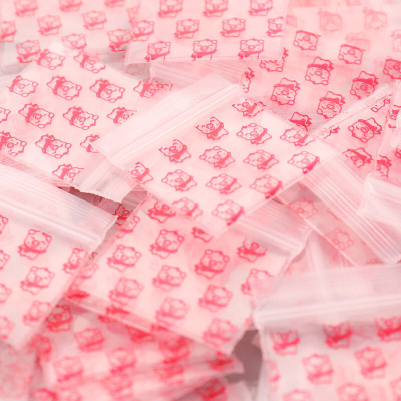 100Pcs Mini Ziplock Bags Small Plastic Zipper Bag Packaging Pill Bags