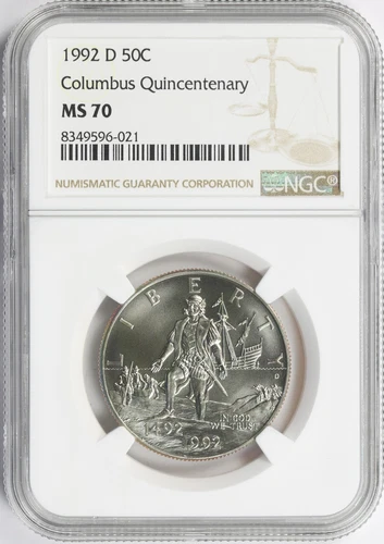 1992-D 50c Columbus Quincentenary Commemorative Half Dollar NGC MS70