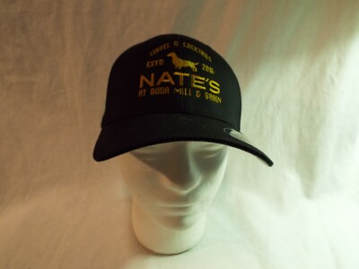 COFFEE & COCKTAILS EST. 2016 NATES IN BUDA BLACK BALL CAP. LOOK!