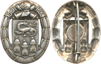 501. Panzerregiment, oval, A.B.P.D. plus pastille