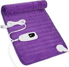 Electric Heating Pad For Back Pain & Cramps Relief 12"x24"6 Level Auto Shut Off