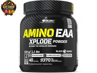 Amino EAA Xplode Powder 520g, Orange - Pre Workout Booster - Eaas Pulver - EEA
