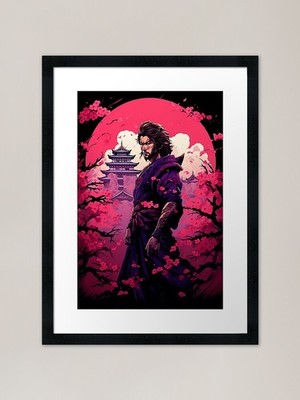 ��Erry Blossom Samurai arrior o gerahmtes Wandbild Poster Leinwanddruck Bild