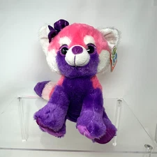 Wild Republic Sweet Sassy Red Panda Plush Stuffed Animal Purple Pink 9" with TAG
