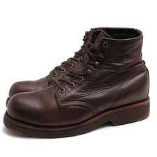 Chippewa Work Boots Shoes Footwear Leather Brown 25261 #0621