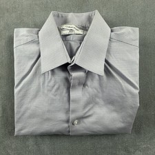 Calvin Klein Steel  Mens Large 16-34/35 Slim Fit Long Sleeve Dress Shirt