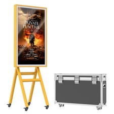MWE Mobile Digital Signage Display 43in,Portable UHD Touchscreen Advertising
