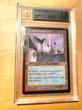 MTG Tolarian Academy Urza's Saga Beckett Graded 7.5 NM+