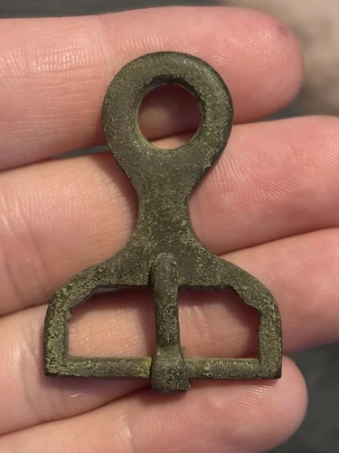 Confederate Issacs & Campbell Knapsack Hook - Rare Dug Relic. Perfect!