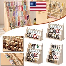 Wooden Bracelet Display Stand Multi Layer Bracelet Organizer for Store Showcase