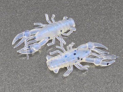 (30) 1'' MINI CRAW ''Monkey Milk'' Crappie Panfish Jig Crawfish Soft Plastic