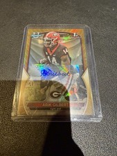 bowman u football arik gilbert gold auto /50