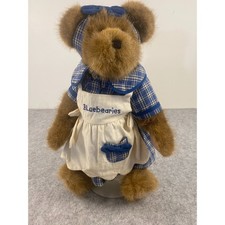 Boyds Bears 'Muffin B Blueberry' Plush Jointed 14" Yankee Candle Edition w/Stand