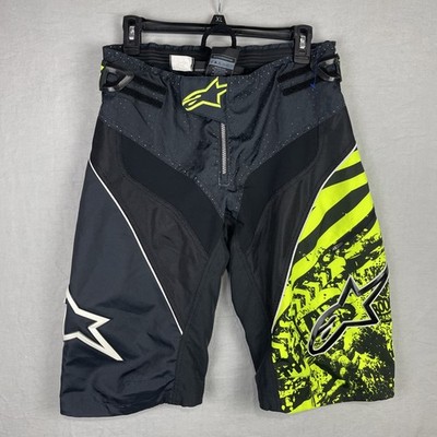 Alpinestars Gravity Shorts Mens 32 Black Green Mountain Biking Riding Cycling