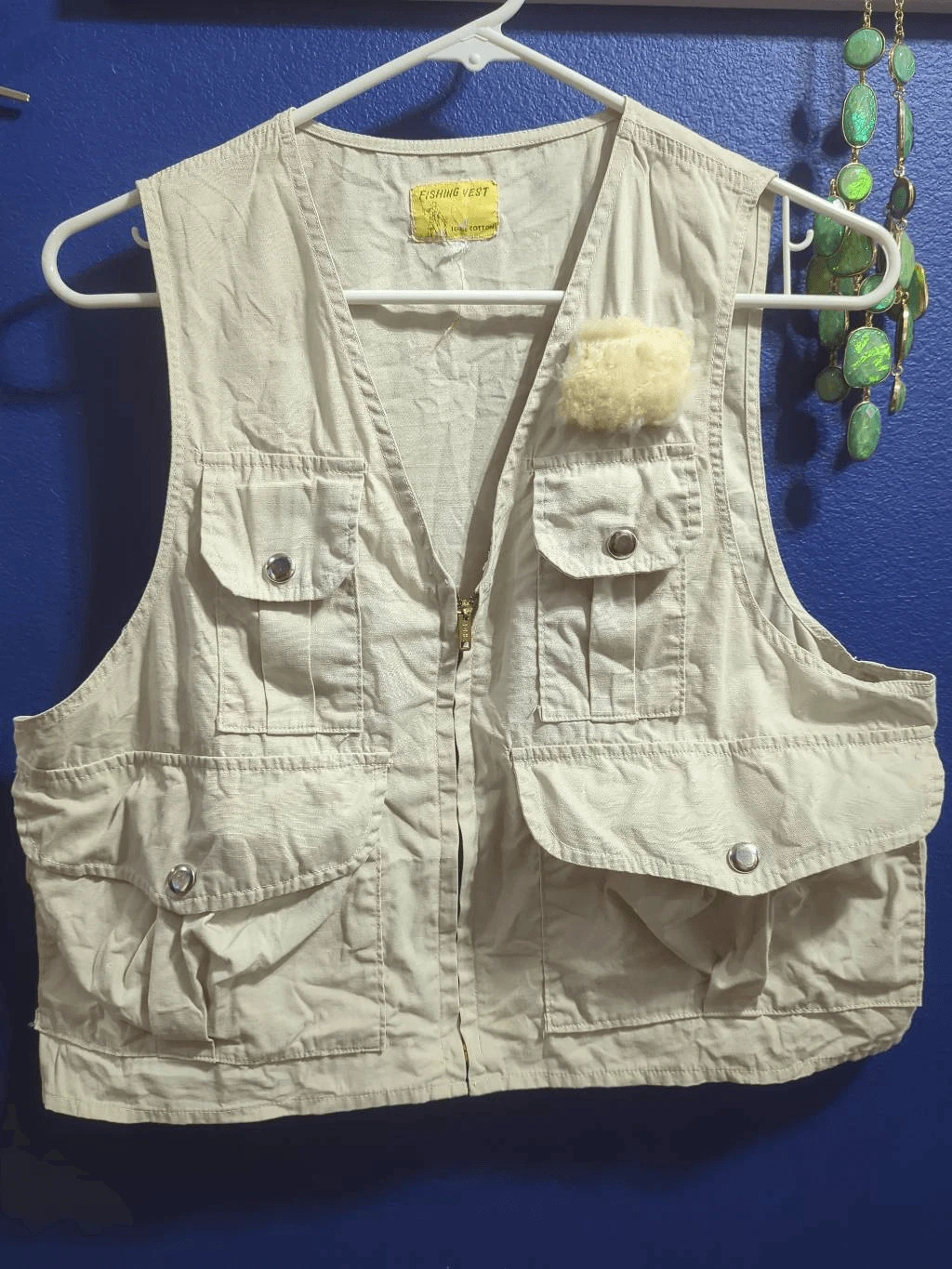 Vintage Women’s Fly Fishing Vest Cotton Utility Multi Pocket Outdoor 50s 60s