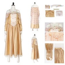 TV Wars Padme Amidala Cosplay Costume Yellow Maid Dress set Halloween Party