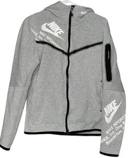 Nike Sportswear Tech Fleece Full-Zip Hoodie Jacket Men's Size M DM6474-063 Gray
