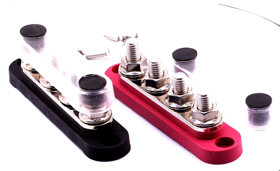 12V 150A Marine Bus Bar Power Distribution Block -4 Stud - 12-48V Car Boat RV - Image 2 of 4