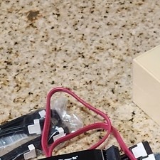 SATA III Flat Data Cables Lot w/ SATA III to 4-Pin Molex Power Adapter