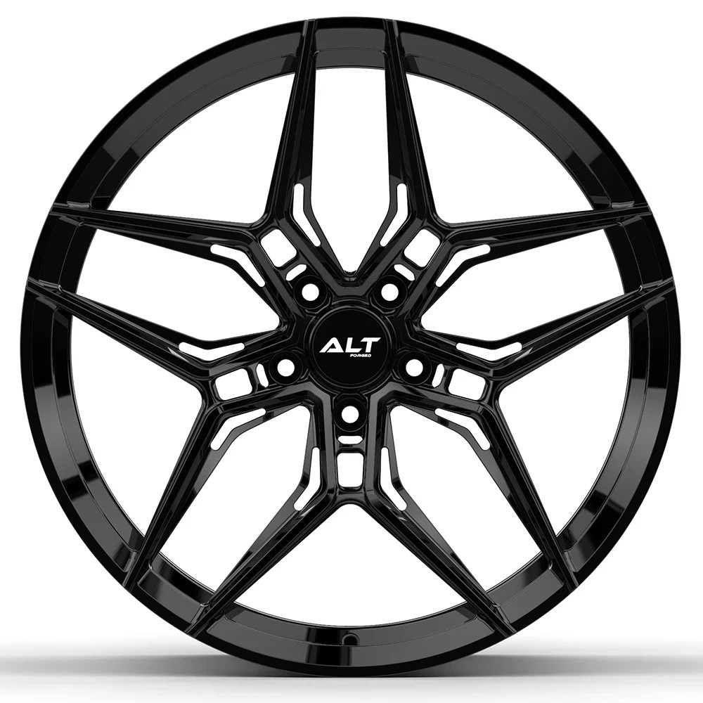 20"/20" ALT-18 Forged Gloss Black Monoblock Wheels for Audi R8 Gen 1