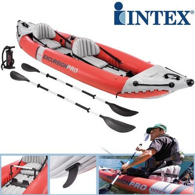 Intex Kajak Excursion Pro K2 384 x 94 x 46 cm bis 180 kg Schlauchboot Ruderboot