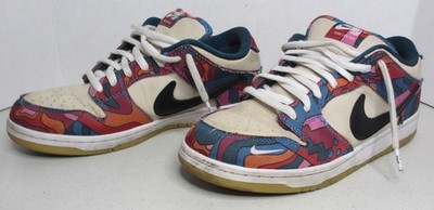 Nike SB Dunk Low Pro Parra Abstract Art Sneakers, Size 9.5, DH7695-600