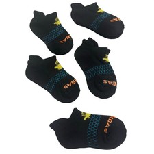 Bombas Bee Better XS Ankle Socks Black Yellow Bee Honeycomb Design Pack Of 5