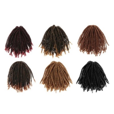 Häkeln Flechten Haar Twist 8 Zoll Häkeln Farben Frühling Twist Zöpfe Faser