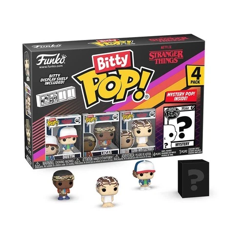 Bitty Pop! • Stranger Things: LUCAS + ELEVEN  + DUSTIN + Mystery • Ships Free