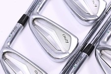 Ping i210 Irons / 4-PW / Green Dot / Stiff Flex Ping CFS Distance Shafts