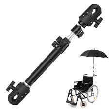 Wheelchair Umbrella Mount Holder, Umbrella Clamp for Wheelchairs, Adjustable ...