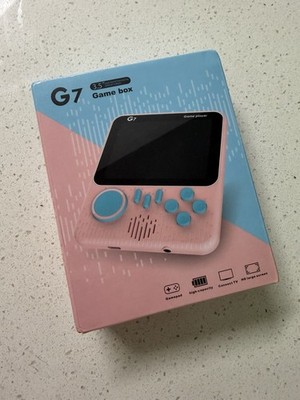 666 Games box G7 Handheld Game Console 3.5'' HD Screen Blue Connect TV Gamepad 