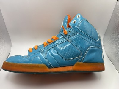 Osiris NYC 83 Vulc Teal / Orange High Top Skateboard Shoes Mens