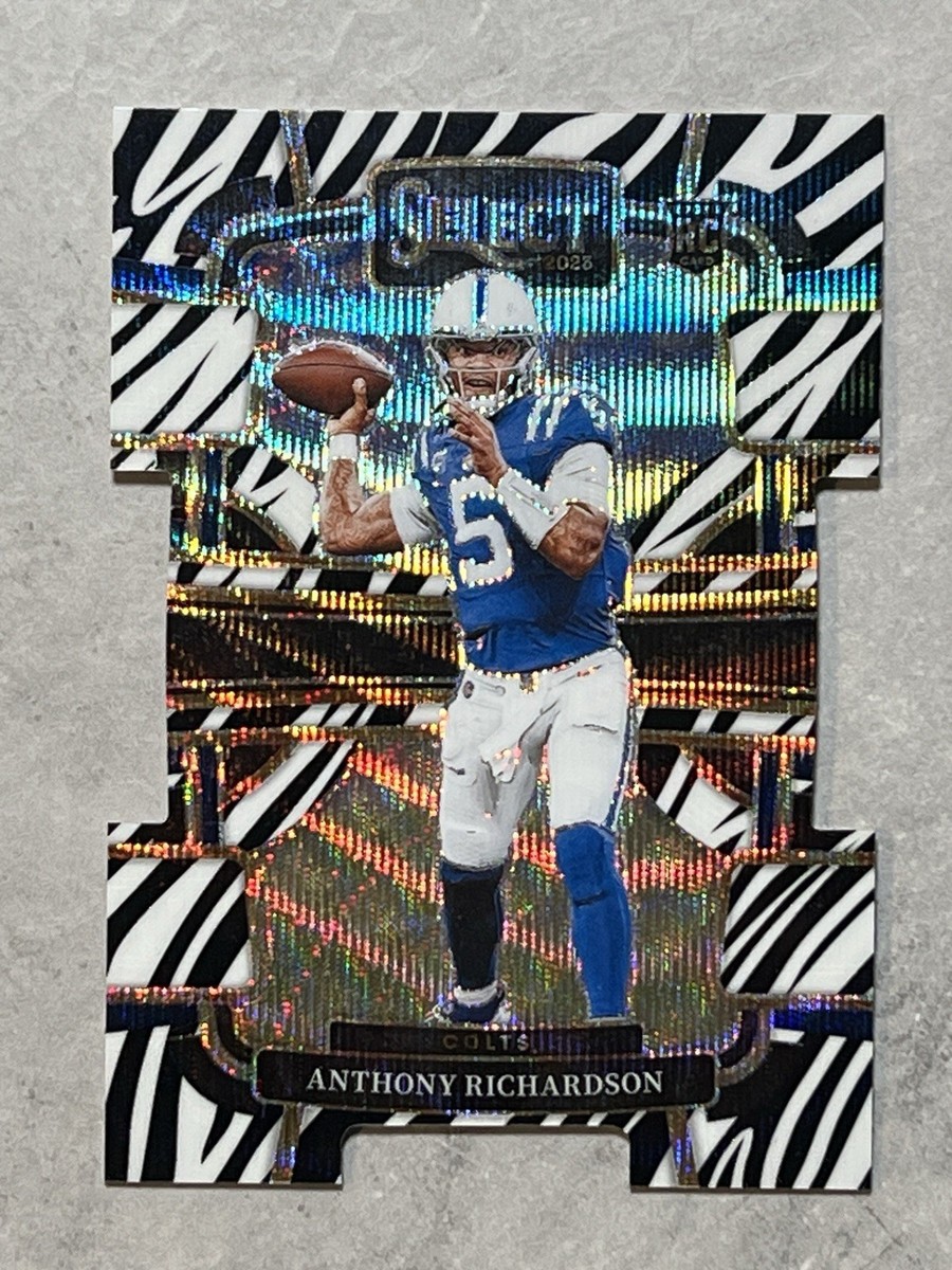 2024 Select Anthony Richardson Zebra Prizm Refractor Die-Cut