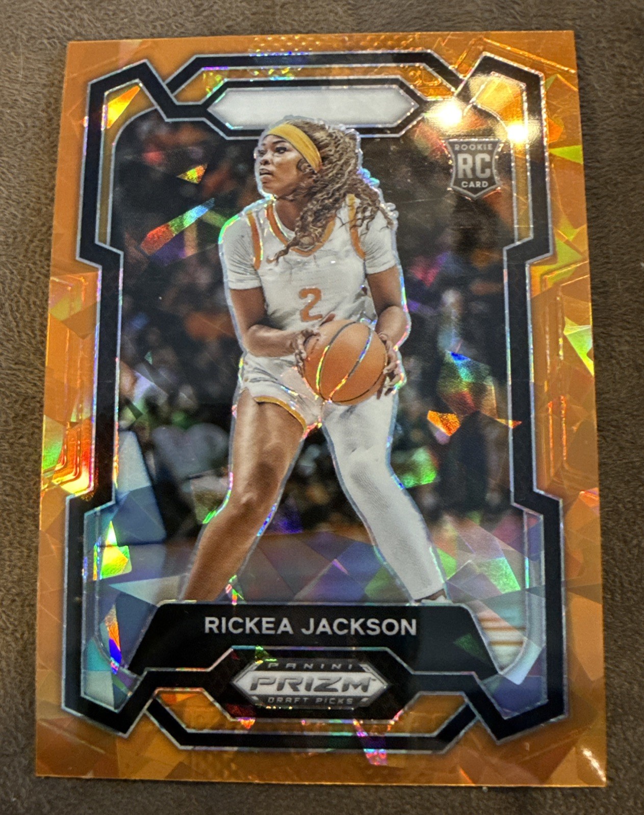 2024-25 Panini Prizm Draft Picks - Rickea Jackson #44 Orange Ice Prizm (RC)
