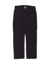 CHAPS Mens Straight Casual Trousers W32 L32 Navy Blue Cotton DT84