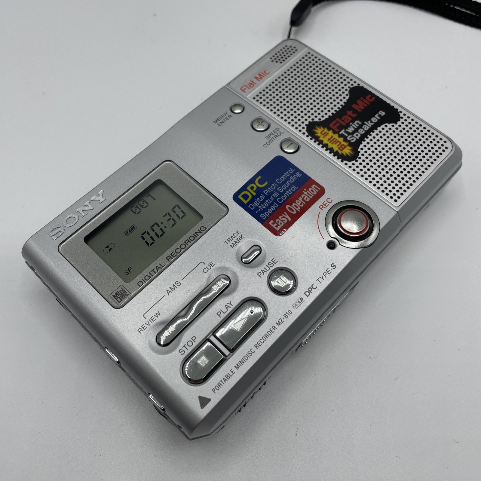Sony MZ-B10 MD Walkman MiniDisc Player & Recorder W/Built-in