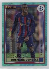 2022 Merlin UEFA Club Competitions Aqua Prism Refractor Ousmane Dembele #51 1as3