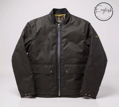 Barbour International Injection Wax Jacket Men s Large Navy