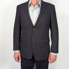 John Varvatos Star USA Bleecker Sport Coat 40R Wool Purple Slim Fit