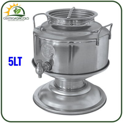 Fusto Belvivere 25 Lt Contenitore Bidone Olio Inox 18/10 Saldato Made In Italy